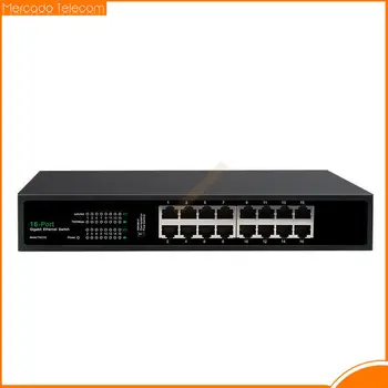 16-Port 1000M Gigabit Ethernet Switch VLAN Aktyvus Įmonės Standartą Srauto Jungiklis Stebėsenos ir Fotoaparato Maitinimo šaltinis