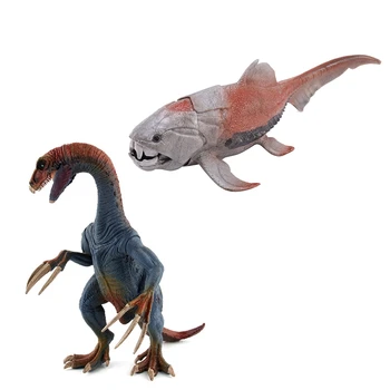 2 Vnt Juros periodo Tyrannosaurus Pterosaur Carnotaurus Dinozaurų Modeliai Duomenys Žaislai-19 X 11 X 21Cm ir 20 X 8,5 X 9.4 Cm