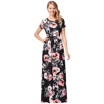2019 naujas moterų vasaros trumpas rankovėmis suknelė Spausdinti cute mados Multcolor seksualus paprasta aukštos kokybės didelio dydžio swing suknelė