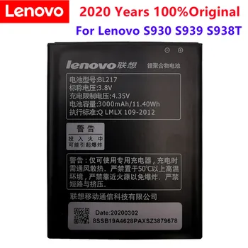 2020 Metų 100%Originalus Lenovo 3000mAh Baterija S930 S939 S938t Pro NAUJI, Gaminti Aukštos Kokybės BL217 Baterijų Bateria