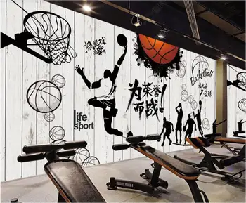 3d tapetai sienos ritininis užsakymą freskos Fitneso sporto krepšinio lenta namų dekoro kambarį foto tapetai ant sienos