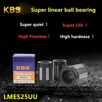 50pcs KBS super Linijinis Guolis LMES25UU 25*40*58mm Plastiko linijiniai rutuliniai guoliai praėjimo už 25mm linijinis lazdele veleno CNC dalys