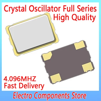 5VNT/Daug 7050 Aktyvus Kvarcinis Osciliatorius 5*7mm SMD 4Pin 4.096 MHZ 7x5 4.096 M SMD Chip Laikrodis Kristalų laikrodžių Osciliatoriai, Vienetų 7.0*5.0 MM OSC