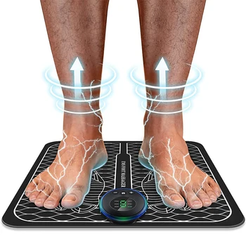 8 Režimai Foot Massager Mat Elektros USB Rechargerable Bioelectric Acupoints Foot Massager Paramos Kojų Messager Padas