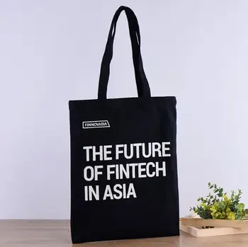 Ateities Fintech Azijoje viena spalva individualų Logotipą, Daugkartinio naudojimo Pirkinių krepšys ,Drobė Pirkinių Krepšiai , 200 vnt./daug