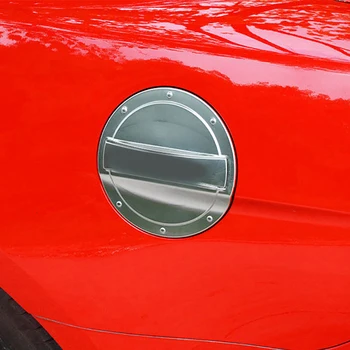 Automobilių nerūdijančio plieno kuro bako dangtelis modifikuotų dekoratyvinis dangtelis 15-20 Ford Mustang Šildomi pakeitimo Priedai
