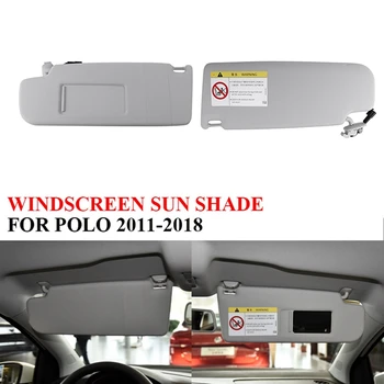 Automobilių Vidinis Saulės Skydelis Shield Atspalvį Lenta su Veidrodžiu P-OLO 2011-2018 Kairės ir Dešinės Pusės