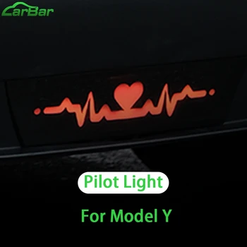 Carbar Pilotas Šviesos Tesla Model Y 2021 2022 Anti-susidūrimo Uodegos Šviesos diodų (LED) Galiniai Veikia Stabdžių Dinamiškas Posūkio Signalo Atšvaitas