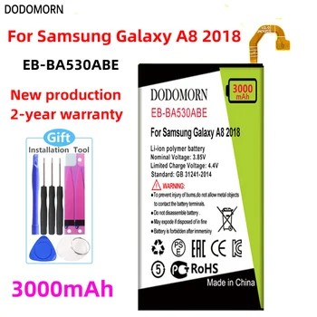 DODOMORN EB-BA530ABE Baterijos Samsung Galaxy A8 2018 M. (A530) A530 SM-A530F Aukštos Kokybės +Sekimo Numerį