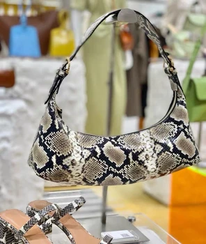 GZM Moterų Pečių Krepšiai, Europoje, Amerikoje Retro Gyvatė Modelis Pažasties Maišelį Uxury Dizaineris Prekės Išskirtinį Rankinės