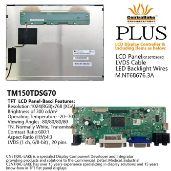 Karšto Pardavimo Pramonės Automatizavimo priemonės Apima RANKOS Mainboard Valdybos AP3368-A Plus15 Colių LCD Ekranas, TM150TDSG70