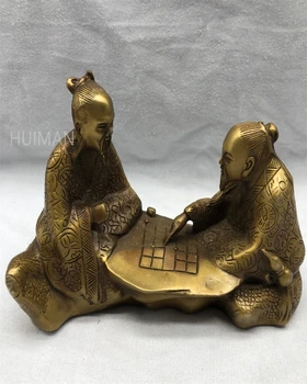 Kinijos Žalvario Iškirpti Amžiaus Šachmatų Metalo Amatų Namų Puošybai