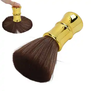 Kirpykla Kaklo Duster Šepečiu Minkštas Plaukų Galvanizavimo Proceso Kirpykla Teptuku Kaklo Duster Plaukų Salonas Aukso
