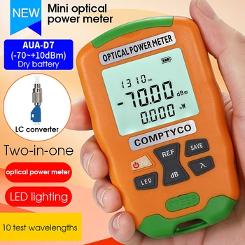 Kunigaikščio AUA-D7/5 Kišeniniai Pluošto Mini Optinės Galios Matuoklis su LED Apšvietimo -70+10dBm/-50+26dbm(Pasirinktinai)