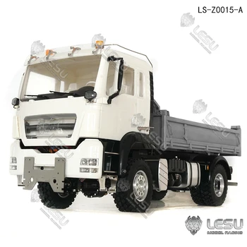 LESU Metalo 4x4 Važiuoklės MAN TGS 1/14 Hidrauliniai Savivartis Sunkvežimis, Šviesos, Garso Variklio ESC Užrakto Blokatorius