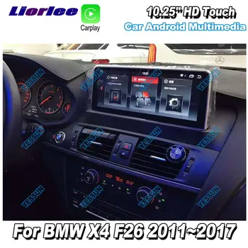Liorlee BMW X4 F26 2011-2017 Automobilių Android GPS Navigacijos Sistema, Multimedijos Grotuvas Radijas Stereo HD Ekranas, TV
