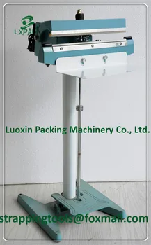 LX-PACK Pedalo impulsą, elektrinių šildymo pagalvių gruntas pakuočių sandarinimo mašina aliuminio rėmas dėklas pakavimo įranga, 650mm