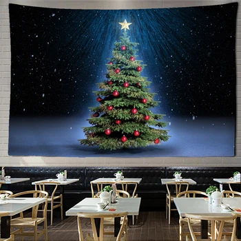 Namo apdaila psichodelinio miško Kalėdų gobelenas Kalėdų eglutė spausdinti sienos kabo gyvenimo kambario, miegamasis 230x180cm tapiz