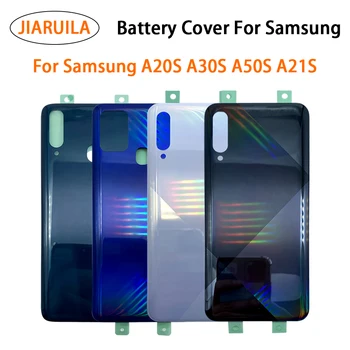 Naujas Samsung A20S A30S A50S A21S Baterija, galinis Dangtelis Stiklo plokštės 3D Galinių Durelių Stiklo Būsto Atveju Telefonu Remontas