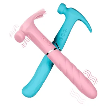 Naujas Stilius su Plaktuko Formos, Rausvos spalvos Vibratoriai Moterims Masturbacija Vibruoti Dildo skirtas Stimuliuoti Klitorį Įmova G-Spot Moterų Sekso Žaislai