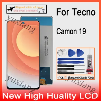 Originalą Tecno Camon 19 CI6 CI6h LCD Ekranas Jutiklinis Ekranas skaitmeninis keitiklis Pakeitimas LCD ekranas Su Rėmelį
