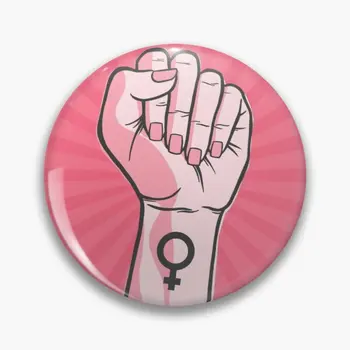 Pirmoji Feminizmo 【Pritaikoma】Minkštas Mygtuką Pin Atlapas Pin Dovanų Kepurę Moterims Metalo Kūrybos Ženklelis Meilužis Dekoro Drabužių, Papuošalų Mados