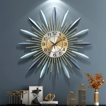 Tarpvalstybinės E. prekybos Nordic Kambarį Mados Kūrybos Laikrodis Paprastas, Dekoratyvinis Laikrodžiai Kambarį Kaustytomis Geležies Sieninis Laikrodis