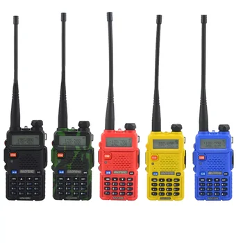 walkie talkie uv-5r dualband du būdu radijo VHF/UHF 136-174MHz & 400-520MHz FM Nešiojama radijo stotelė su ausinė