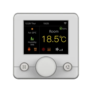 WIFI Protingas Termostatas su RGB Spalvingas LCD Ekranas Patalpų Pastovios Temperatūros Reguliatorius Skaitmeninis Programuojamas Termostatas