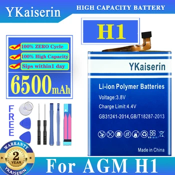 YKaiserin Nauja Baterija VAS H1 H 1 6500mAh Dėl VAS H1 Baterijos Baterijų Baterijoms Su Įrankiais + Sekimo Numerį